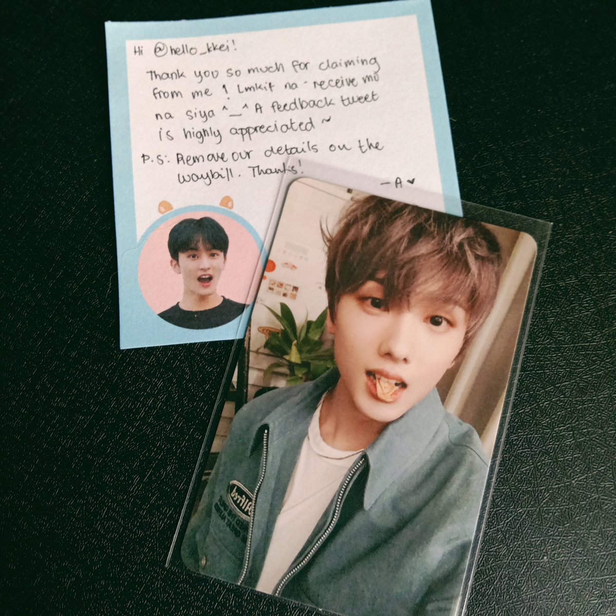 hello_kkei's tweet photo. ꒰ 💌 @dreams_pjscart ꒱

Hello! thank you so much for letting me adopt jwi and for being accommodating. Super prio siya ng friend ko so thank you so much talaga. And for the freebie, nagulat ako ang pogi ><

— #mercilamats | #hellokkeimails https://t.co/frQMrzOY0U