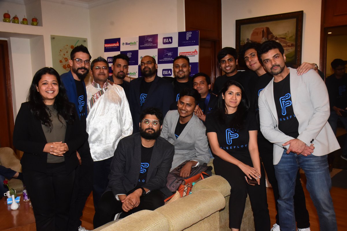 freeflow_zone's tweet photo. Flow Pitch 2.0 Bihar Startup Conclave on 11th March, 2022!
The FreeFlow Team, or as we call it, the "Dream Team" that made the biggest fundraising event of Bihar a complete success.
#flowpitch2 #freeflow #bia #biharindustriesassociation #venturepark #FundraisingEvent #FlowPitch https://t.co/2tdVqgIX69
