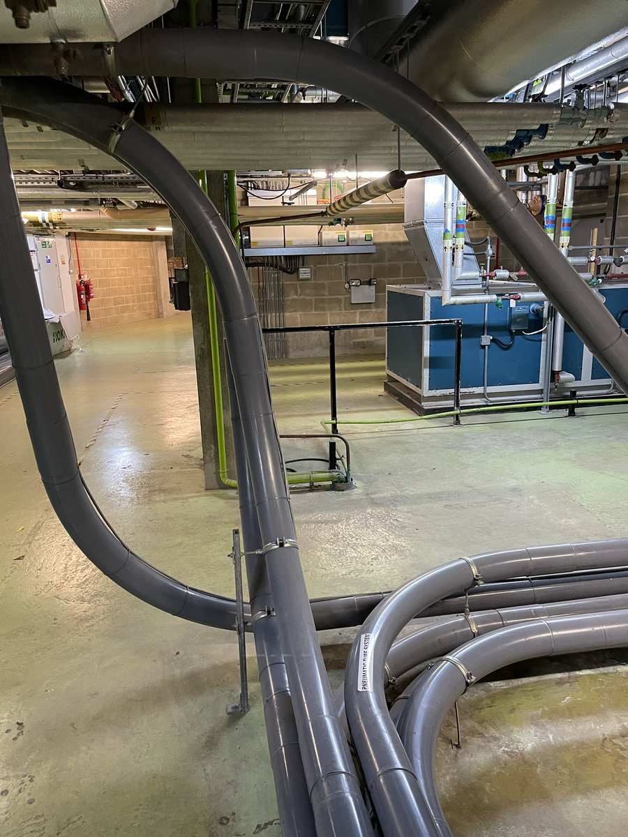 Have you ever wondered how pneumatic tube systems work in our hospitals. Well this is literally Central Station where the Pods change lines. @IOWNHS