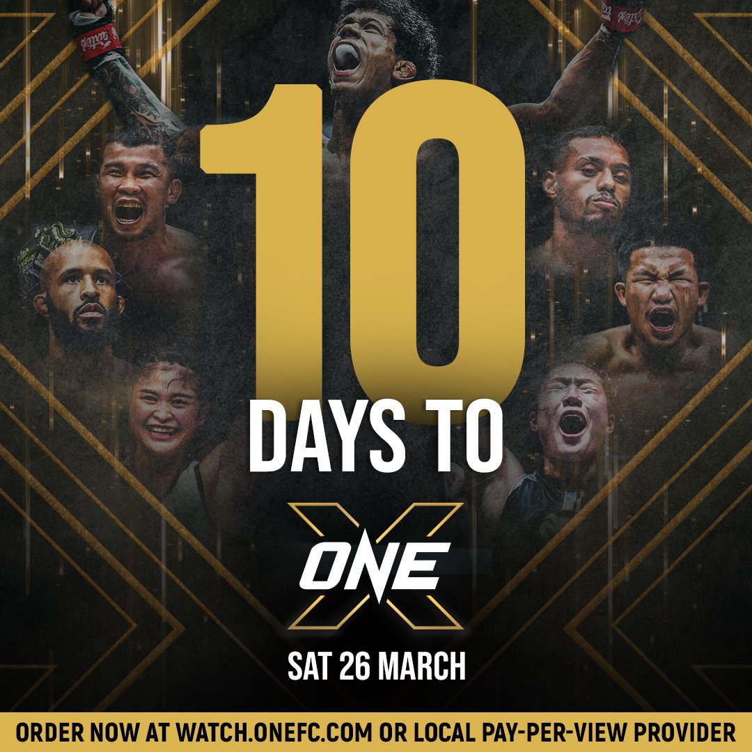 bovongsOneFC's tweet photo. Only 10 days away from celebrating 10 years of @ONEChampionship with a huge card! I can't wait!!! Get your tix! https://t.co/qaFasohbFX
or watch here: https://t.co/1XKlumv4pf https://t.co/eqUqzLpu9J