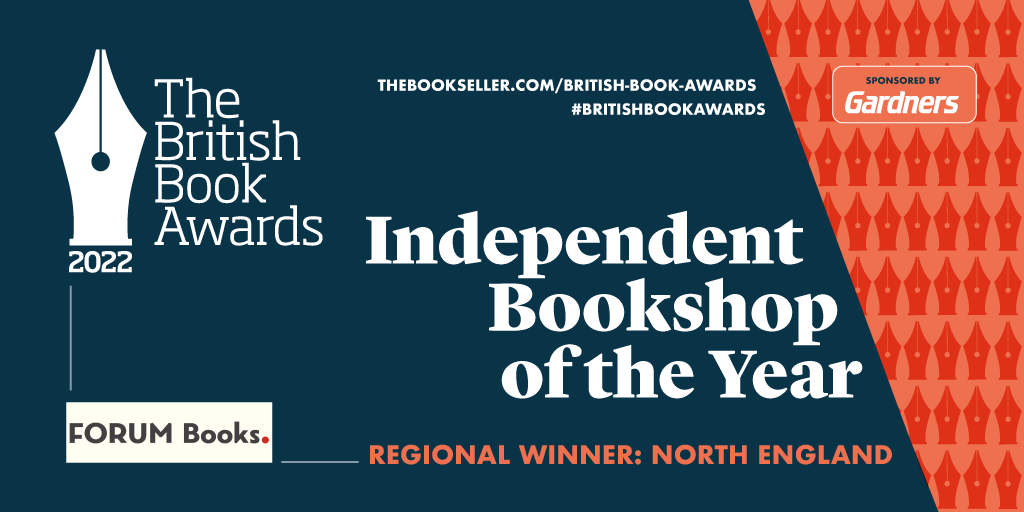 thebookseller's tweet photo. Congratulations to @ForumBooks, Independent Bookshop of the Year Regional Winner for North England!
#Nibbies https://t.co/HZE3gNP4jl
