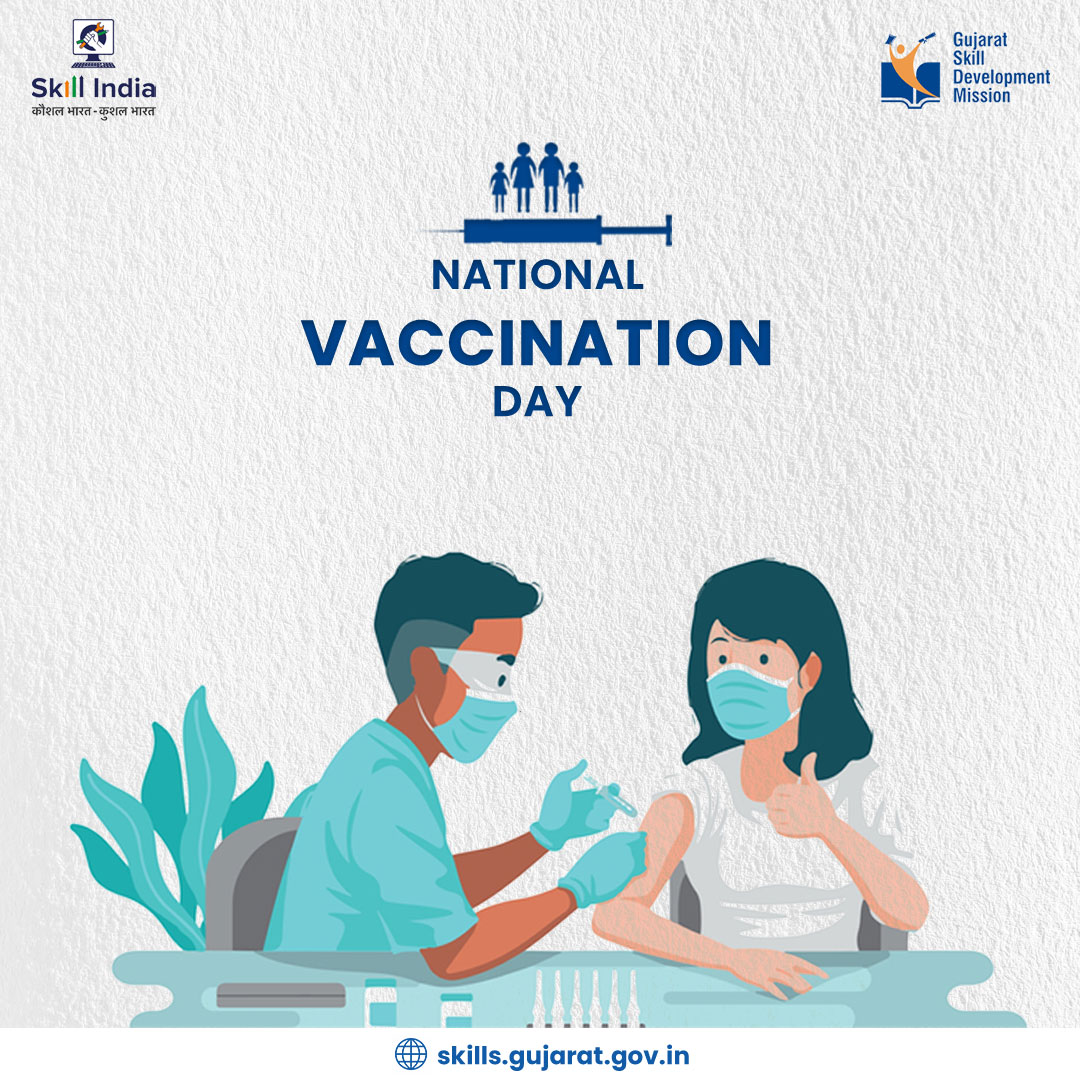 GSDMOfficial's tweet photo. Millions of healthcare workers ensure that the protective shield of vaccines reaches every Indian. With skill and knowledge of healthcare services, you can also become the SUPERHERO #IMMUNIZER!
#SkillIndia #GSDM #GujaratSkillDevelopmentMission
#NationalVaccinationDay https://t.co/iZc93Z22uF