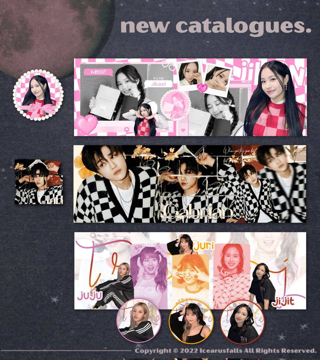 GIVEAWAY

(lagi lagi) aku ngeluarin katalog baru, aku mau giveaway buat 5 orang! 2 katalog jihan, 2 jaemin, 1 squad.

Syaratnya:
1. Retweet tweet ini &amp; tweet katalog yang kamu mau
2. Ajak temen kamu + follow aku (Optional)

yang mau mutualan boleh tap ❤️ ya! #zonauang #zonaba