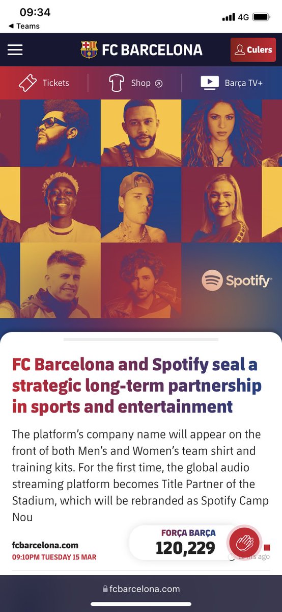 simonfieldmusic's tweet photo. Seriously thought this was a joke at first. @SpotifyCares go ahead take our royalties to support… football!!?? The poor football clubs have no money now that the Oligarchs pull out #footballaid #spotify https://t.co/gYvDR0ekgM