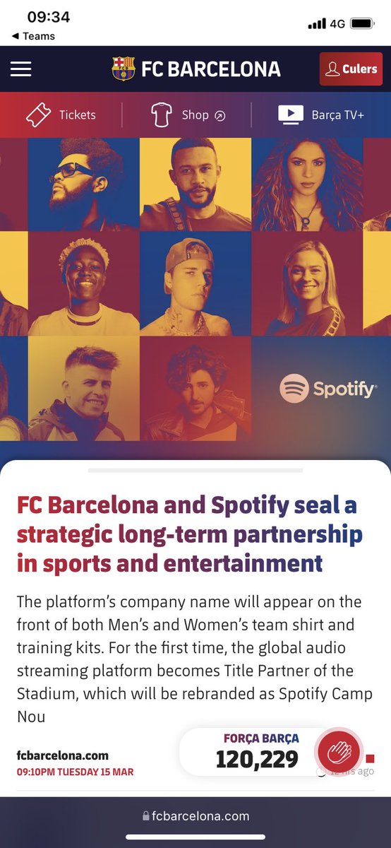 Seriously thought this was a joke at first. @SpotifyCares go ahead take our royalties to support… football!!?? The poor football clubs have no money now that the Oligarchs pull out #footballaid #spotify