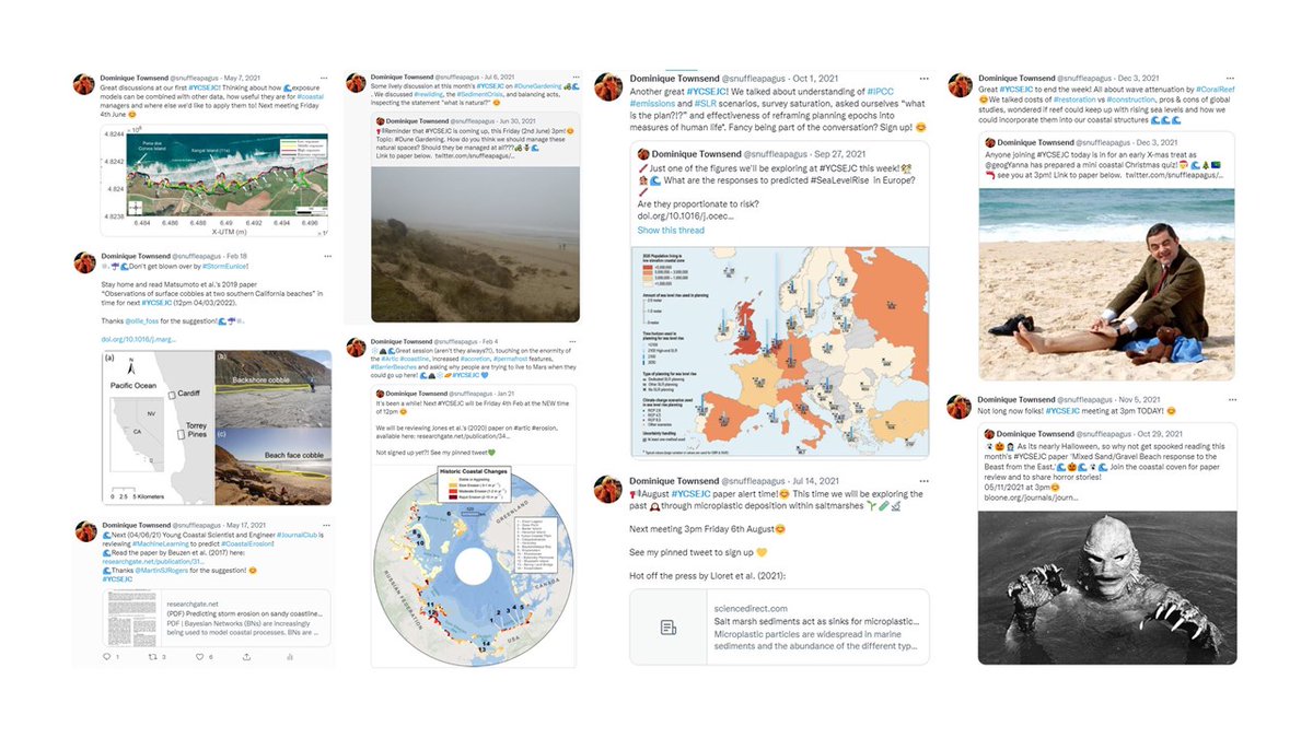 🥂🎂🎉One whole year of #YCSEJC! 🎉🎂🥂
We are a community of 65 young #coastal #scientists and #engineers, we've covered everything from #saltmarsh #microplastics to #SLR planning to #cobble movement and more! 🌊🌊🌊
Sign up to our journal club here: forms.office.com/r/5jsGBa3SDG