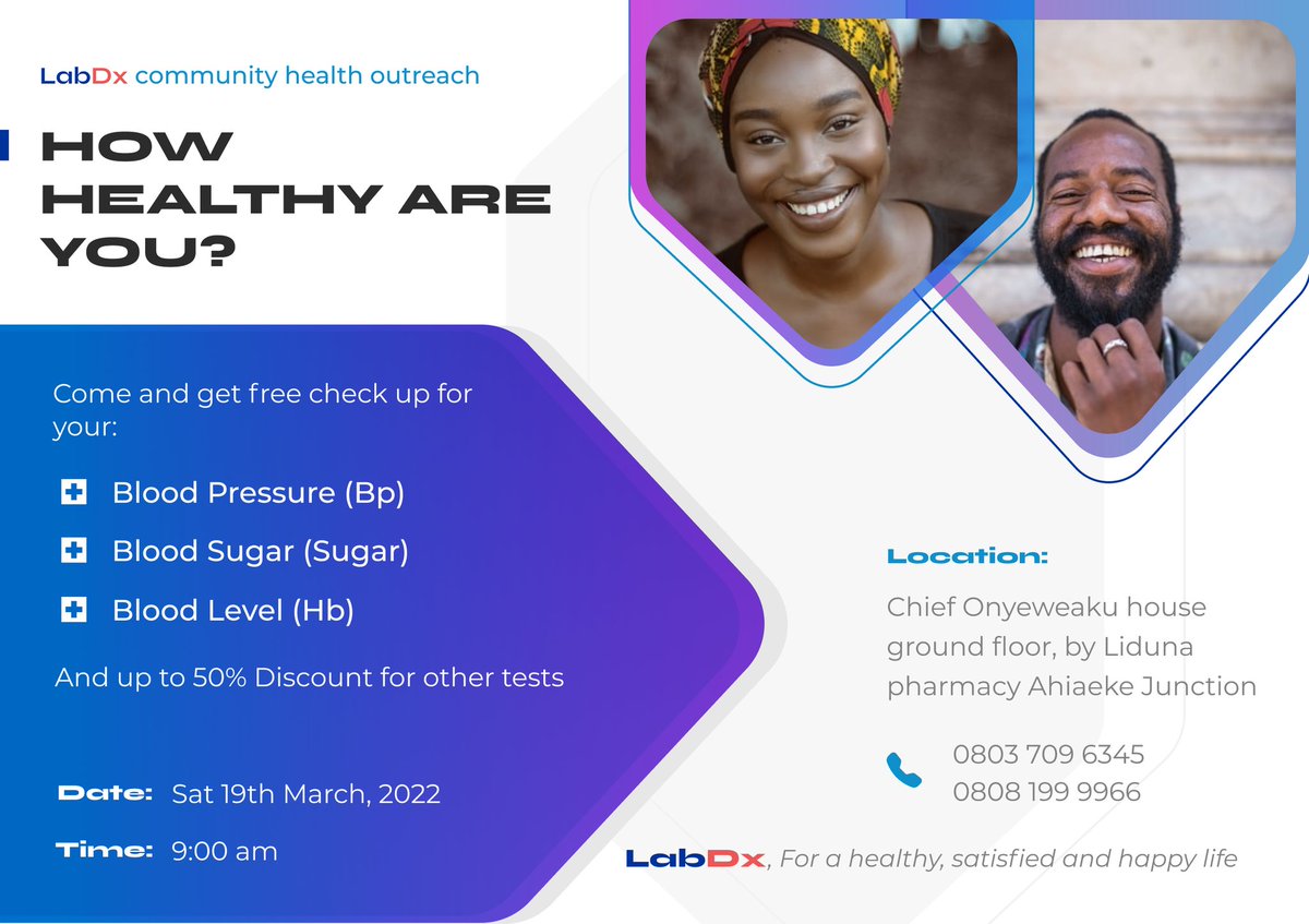 EmmaEkundayo's tweet photo. Health Check up at LabDx Community Health Outreach https://t.co/nZBG9KnAYR