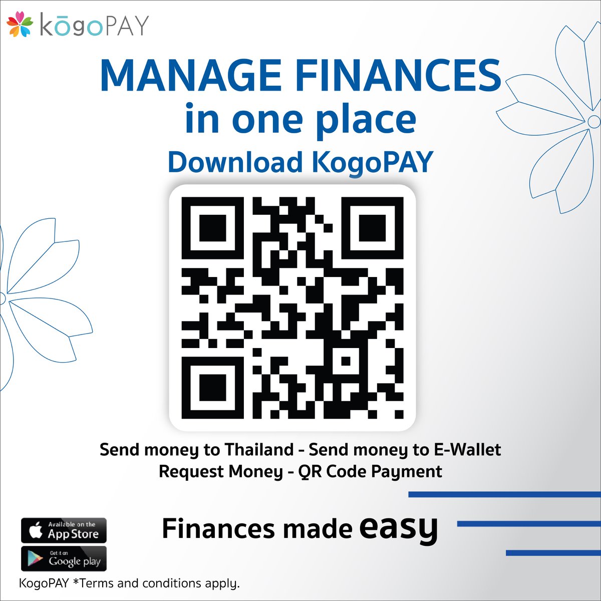 KogoPay's tweet photo. Manage all your transactions in one place. Download KogoPAY application on both iOS and Android now. Your finances made easy by KogoPAY features. 

Convenient, fast, and secure with KogoPAY
Download now on iOS and Android
Contact us on LINE : @KogoPAY https://t.co/eI2xnIOwqi