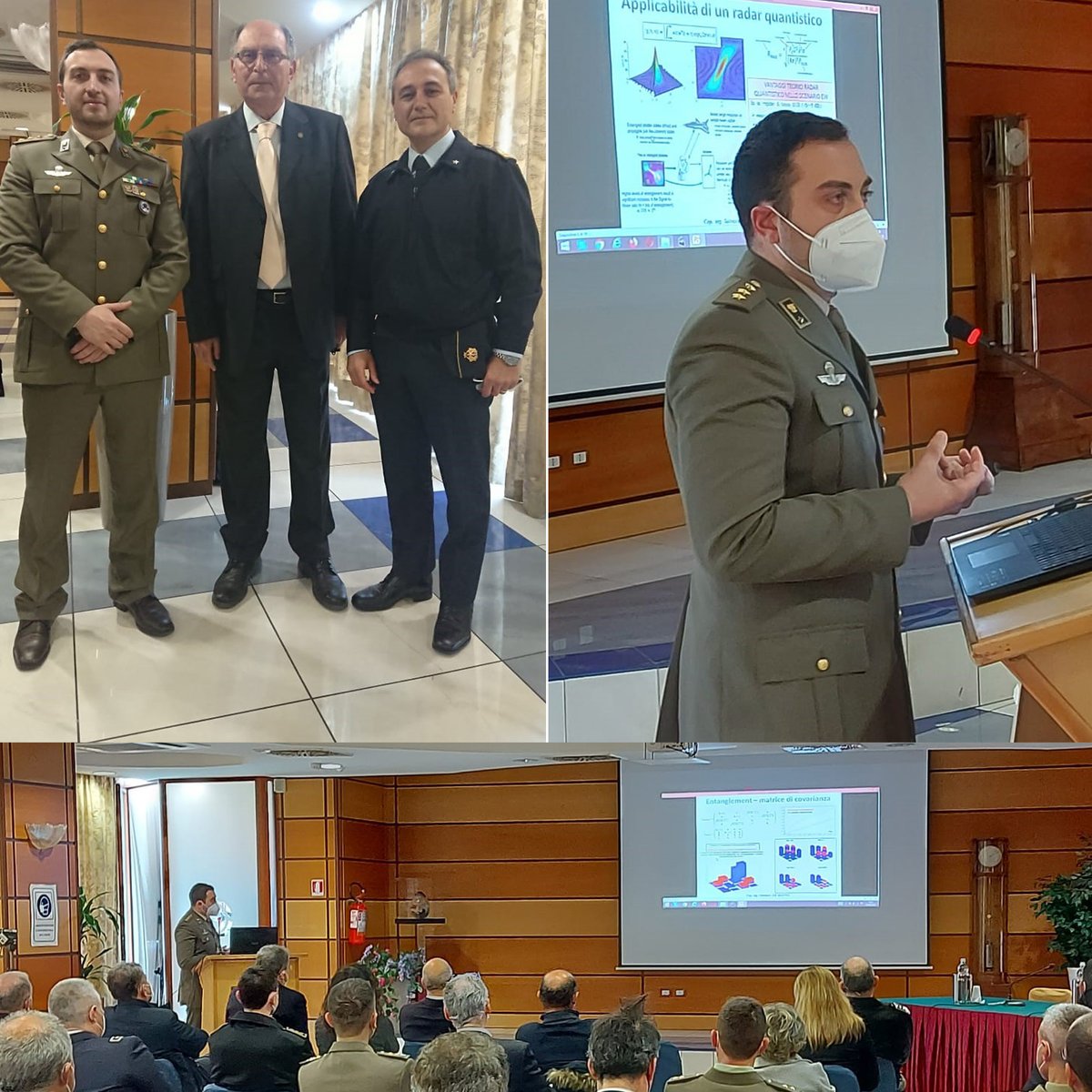 MSCOE_NATO's tweet photo. STEM Discipline, Quantum Information and Communication Systems Conference (AFCEA).
Capt. De Mattia, from the NATO M&amp;S CoE, presented his work on the applications of quantum radar in Future Operational Environments
#StrongerTogether #NATO #WeAreNATO @SM_Difesa @NATO_ACT @AFCEARoma https://t.co/WNTbK2HiEt