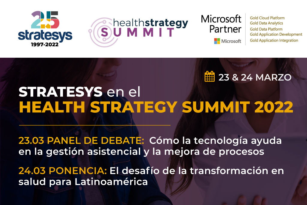 stratesys's tweet photo. #StratesysEvents #Health #Latam – En esta nueva edición del Healthstrategy Summit 2022 - foro de innovación por excelencia en el sector salud - @stratesys acompañará a #Microsoft en 2 espacios diferentes del evento - Te lo contamos en nuestra web -> https://t.co/gB6FC6mr2p https://t.co/vYDXQ4Zvim