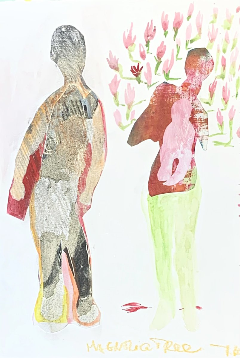 12 Days to go #DearDarlingByTheSea, supporting @WayfinderWoman charity &amp; female artist - affordable100 drawings, with latest interweaving #stories  with #magnolia #blossoms for #MothersDay