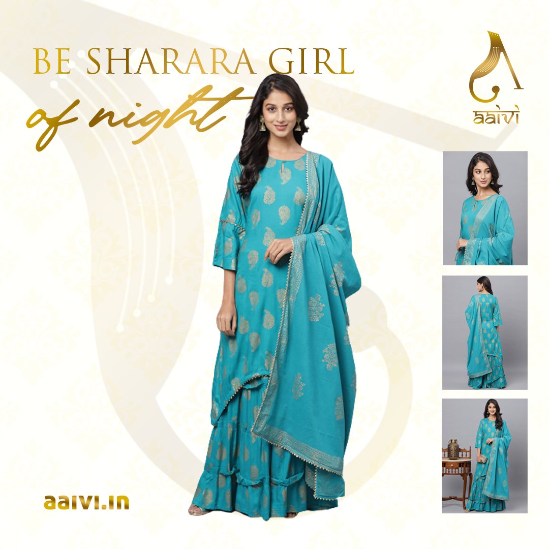 Aaiviapparels's tweet photo. Elegent blue Sharara set with the golden abstract imprints all over.

Hurry Shop Now,

SHOP NOW at: https://t.co/XJ1DOhQiUn
Only at-:@aaiviapparels

#womenfashion #fashion #onlineshopping #style #womenstyle #women #fashionstyle #fashionblogger #fashionista https://t.co/jbPqBtip2j