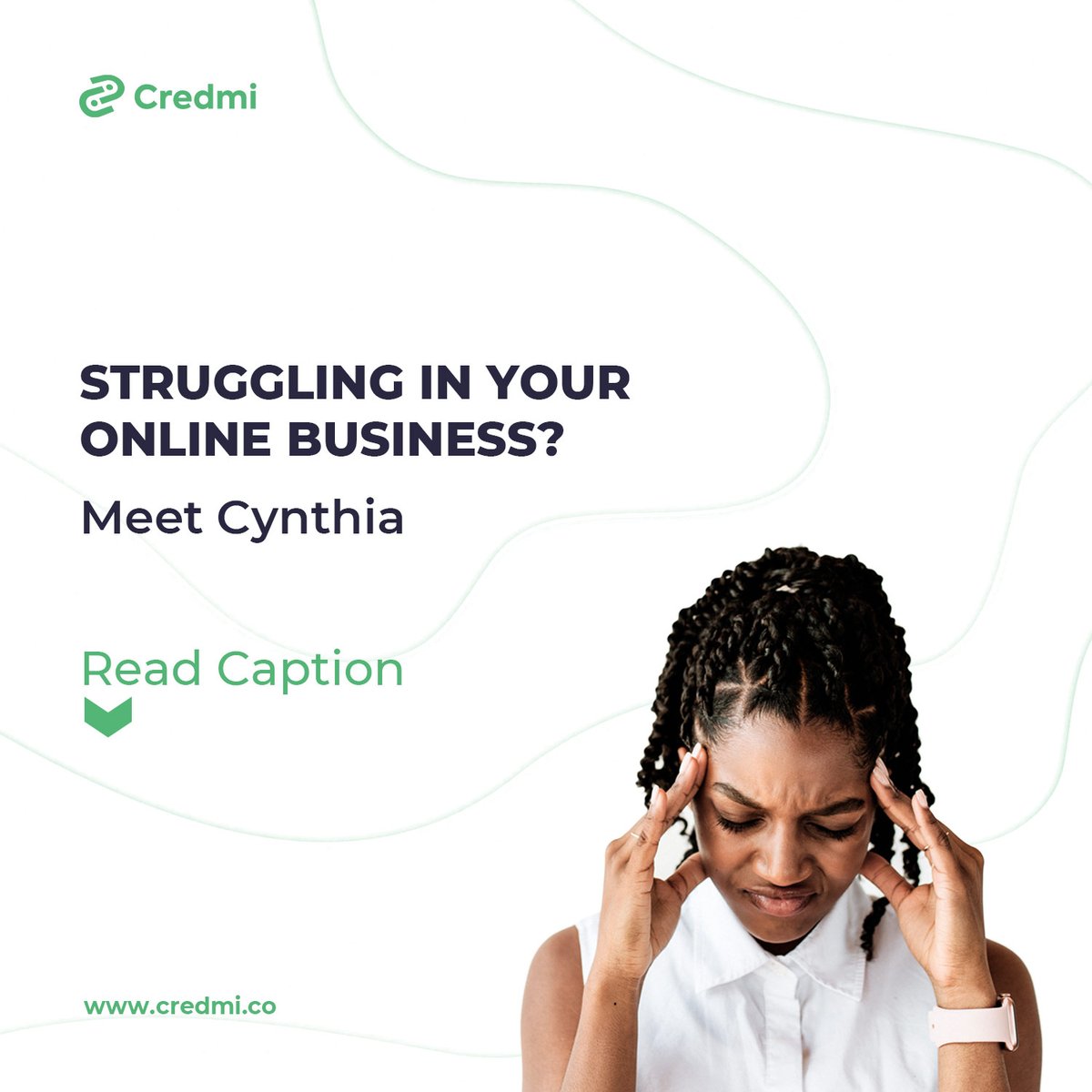 credmidotco's tweet photo. Cynthia runs a hair business in a local mall, and has been struggling to
make sales.

Someone advised her to open an Instagram page and she would beable to make sales that way. 

She did, but it’s been six months and sales have been
pretty low and bad.

#credmi
#OlamideAt33 https://t.co/X8rkieifq9