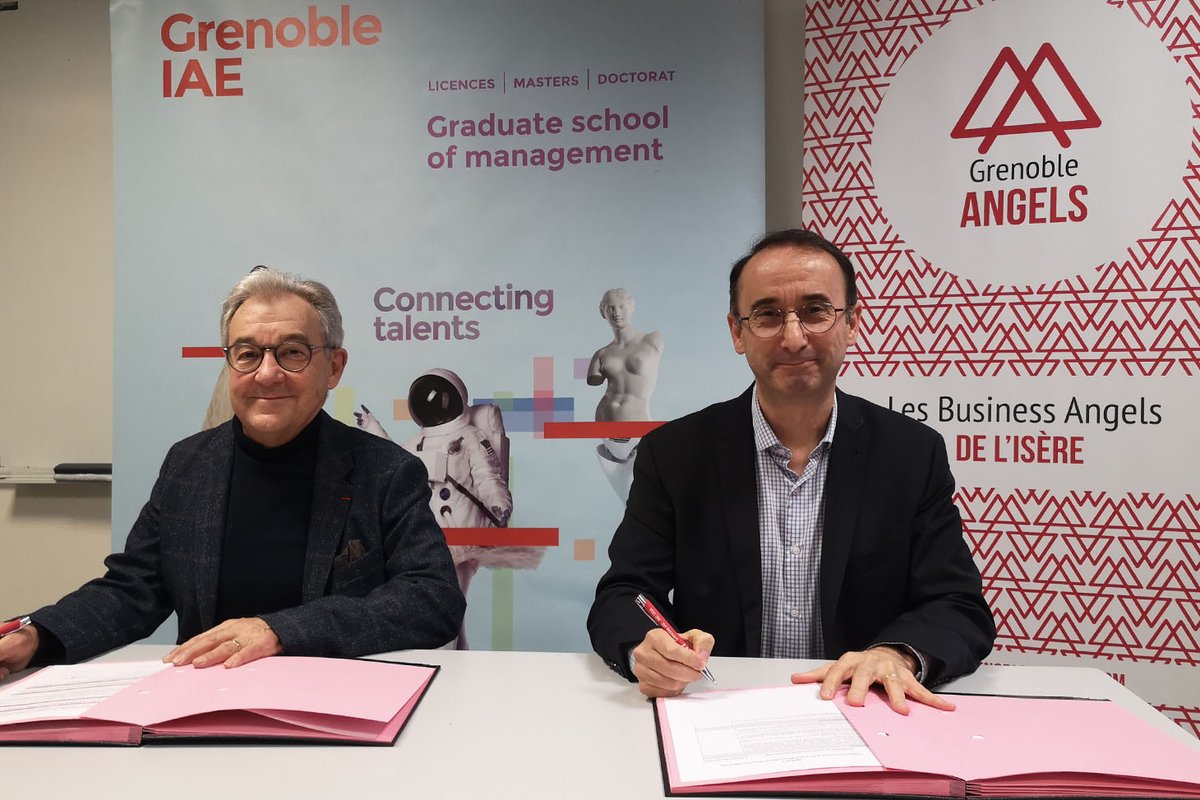 Grenoble_IAE's tweet image. Grenoble IAE - INP, UGA et @GrenobleAngels renouvellent aujourd’hui leur partenariat pour la valorisation de l’entrepreneuriat.

Pour en savoir plus : swll.to/yxTWs

@grenobleinp  

#entrepreneuriat #accompagnement