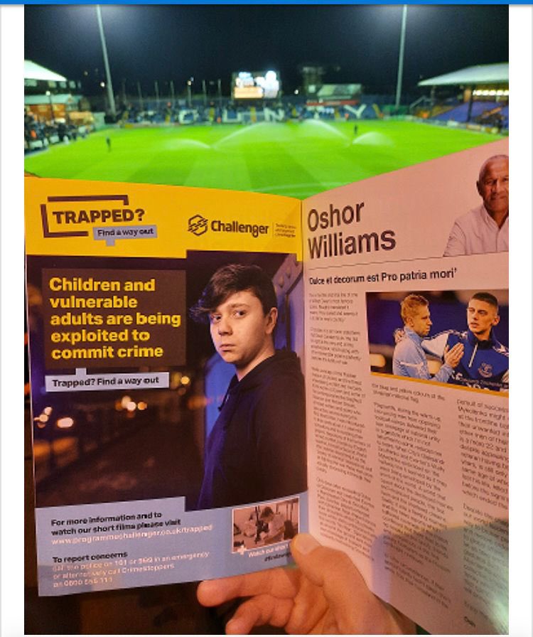 Big thanks to <a href="/StockportCounty/">Stockport County</a> for getting involved with our Week of Action and awareness of exploitation!The safeguarding of children and vulnerable adults is everyone’s responsibility 👍🏼 and here in Stockport we have huge support from our community <a href="/The_SK_Family/">Stockport Family</a> <a href="/PhoenixJdiv1/">NotOkayStockport</a>