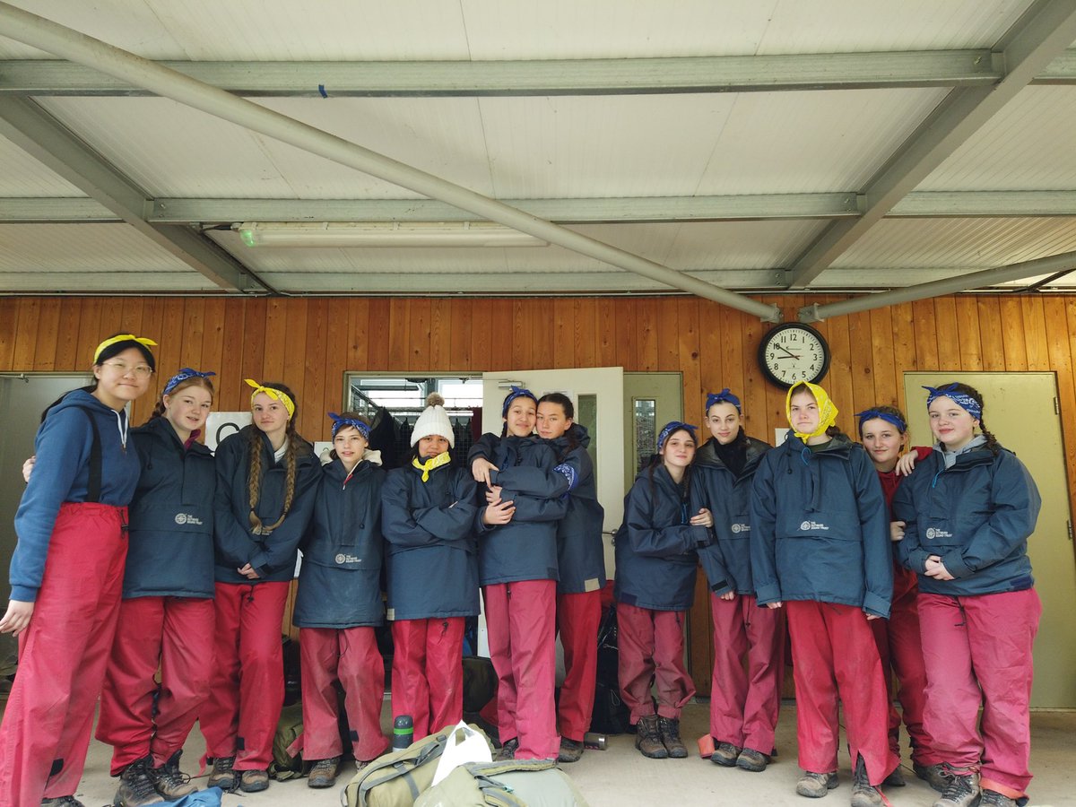 Walsall_Academy's tweet photo. As the year 10 students @OutwardBoundUK begin a 36 hour adventure race they think of others and wear yellow and blue bandanna.  #learningaway @WholeEducation #ukraine https://t.co/XwVzl1u10v