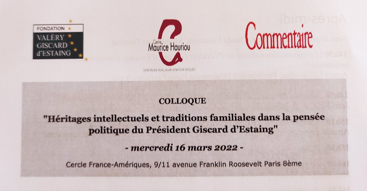 Après <a href="/Dbussereau/">Dominique Bussereau</a> qui ouvre le colloque avec quelques mots sur la <a href="/Fondation_VGE/">Fondation Valéry Giscard d'Estaing</a>, le prof. A. Laquièze livre la définition de l'#orléanisme par #RenéRémond et intervient sur C. de Montalivet.

#VGE #colloque

<a href="/LGiscardEstaing/">Louis Giscard d'Estaing</a>
