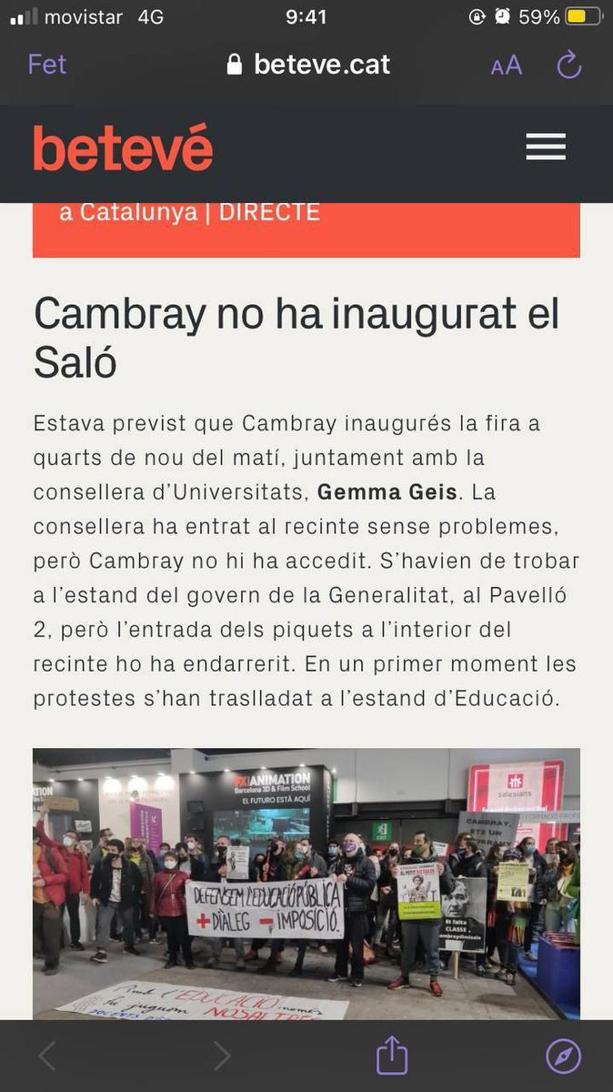 CGTEnsenyament's tweet photo. #AragonesRespon #vagaeducacio al #saloensenyament https://t.co/VIj2gB9d06