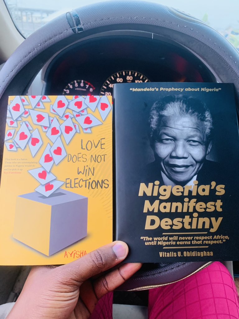 OzoMusty's tweet photo. Books I Got With The Free Coupons From #Hamzyat35
“Love Does Not Win Elections” By @Naijavote
“Nigeria’s Manifest Destiny” By @VVobidiagha
#OzoLibrary https://t.co/IDxJ4faOWs