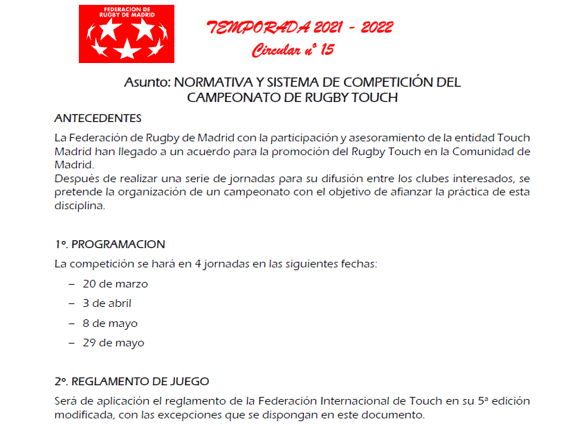 filo_rugby_2019's tweet photo. #FiloTOUCH // COMIENZA LA 1ª EDICIÓN DE LA COMPETICIÓN

El Campeonato de Rugby Touch 2022🏆 organizado por Touch Madrid y @RugbyMadrid arranca este domingo, 20 de marzo, con la participación del FILO🏉 en categoría Sénior mixta

👉MÁS INFO EN NUESTRO FACEBOOK/INSTAGRAM

#AúpaFilo https://t.co/CSdirLVYaT