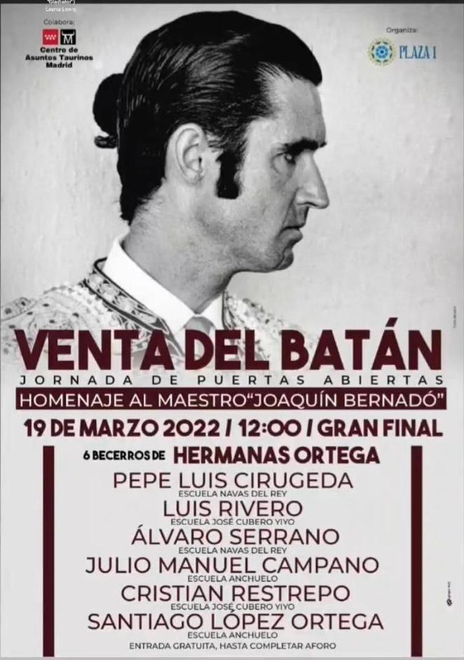 EscuelaETNR's tweet photo. Nuestros alumnos Pepe Luis Cirujeda y Álvaro Serrano, clasificados para la Final de las Clases Prácticas en El Batán como «Homenaje al Maestro Joaquín Bernardó el próximo sábado 19 de Marzo a las 12:00H. https://t.co/LeNBgM0A0A