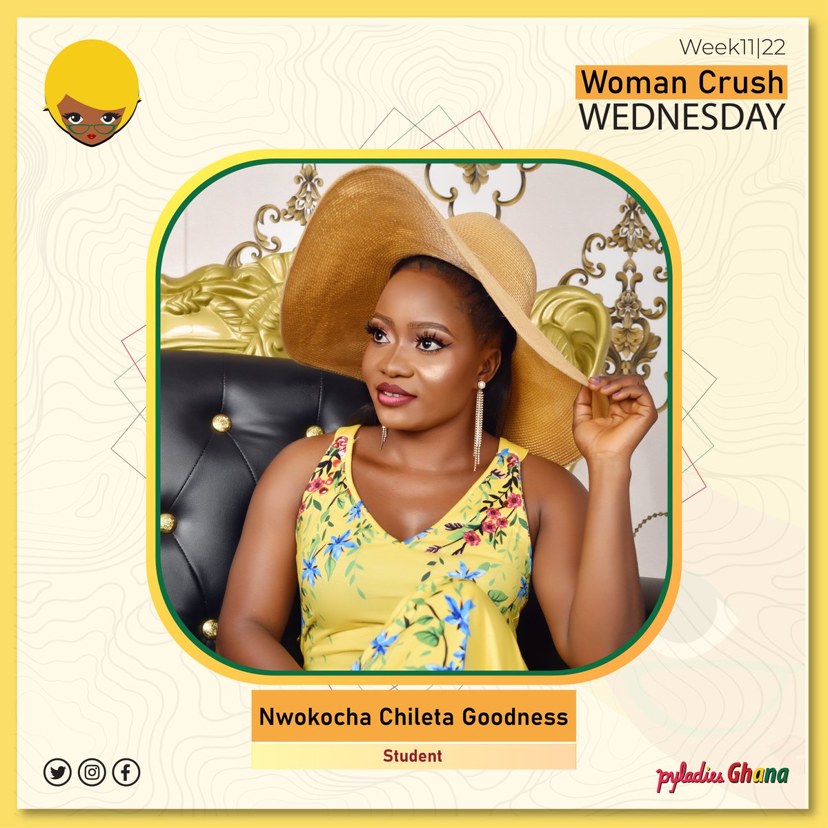 PyLadiesGhana's tweet photo. Meet our Meet our #WCW Nwokocha Chileta Goodness, a final year student of Catholic University, Ghana.
She uses #Python for web design
We are proud of you #PyLady
#PyLadiesGhana https://t.co/jh8yvNgC4Q
