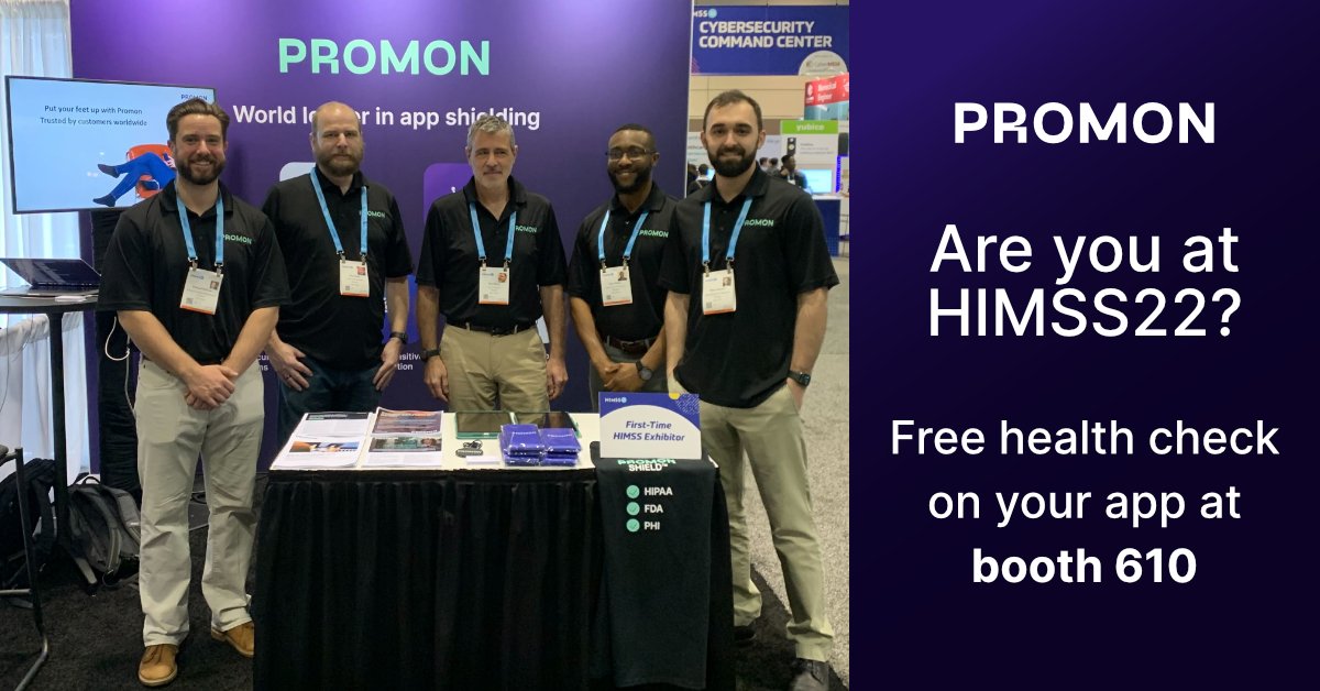 We are ready for #HIMSS22 day two! Come check out booth 610 if you want to talk about application security and get a free app assessment. #HIMSS #HIMSS2022 #appsec #appdevelopment #appshielding