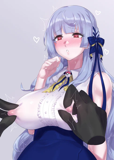 ノーブラになったところを「ねらいうち」されているよそのこです(skeb) 