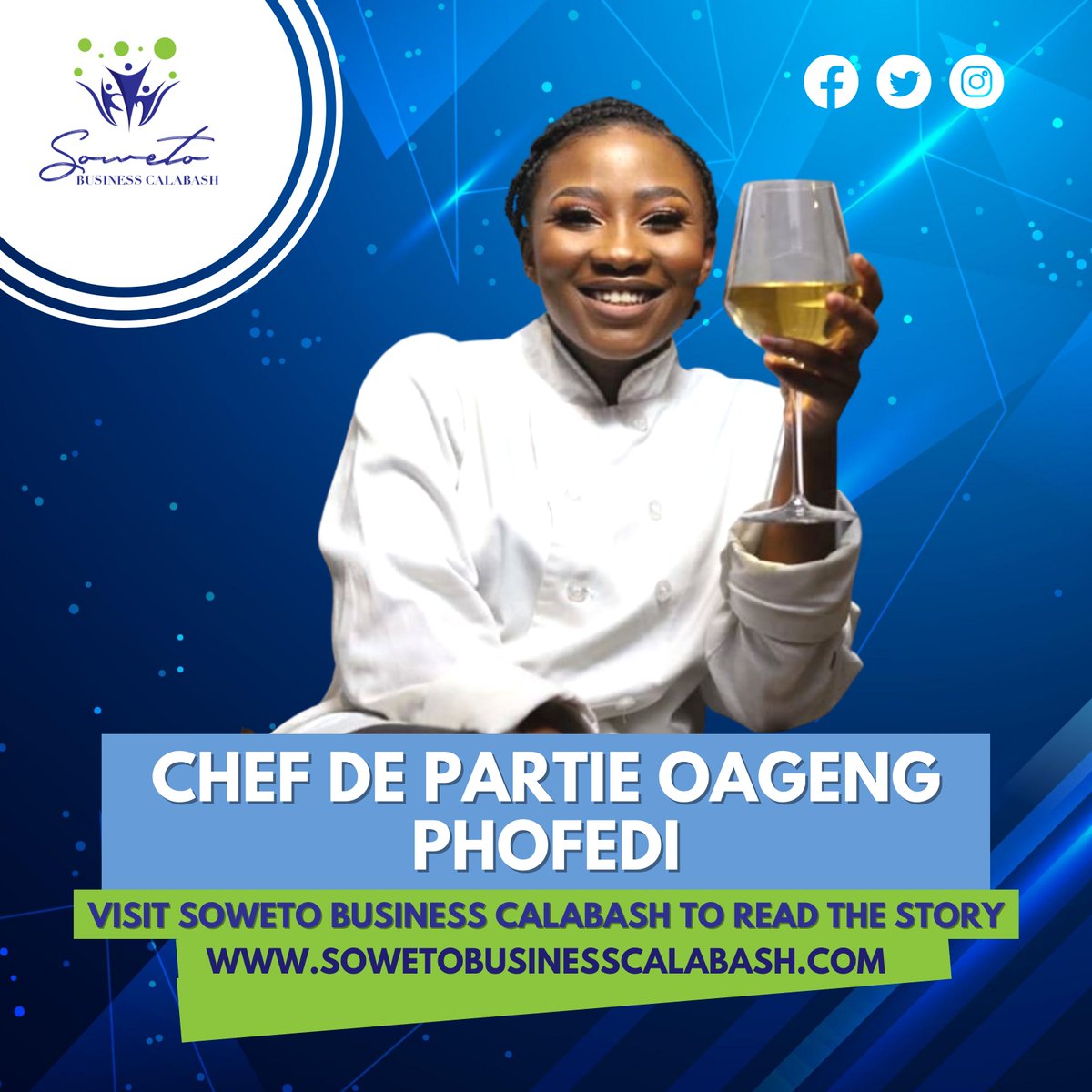 BusinessSoweto's tweet photo. Chef De Partie Oageng Phofedi.

Read here: https://t.co/a6tOhhuIpi

#sowetobusinesscalabash #business #cooking #kota #food #girltalkza https://t.co/eEuTFYoV2n
