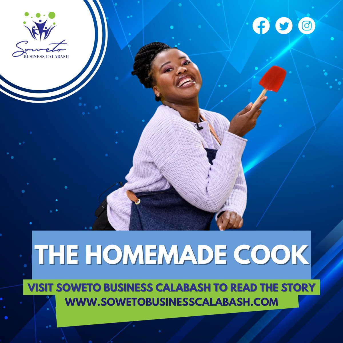 BusinessSoweto's tweet photo. The Homemade Cook.

Read here: https://t.co/YzvhgJg1mT

#sowetobusinesscalabash #business #cooking #kota #food #girltalkza https://t.co/Zrg4fFEaC0