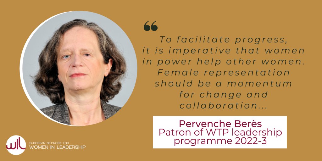 It is a great honour to present our #WTP7 patron <a href="/PervencheBeres/">Pervenche Berès</a>, former MEP and Chair of @AEFR_news, who has extensive experience in European politics and leadership and is passionate about developing the female leaders of tomorrow 👉 bit.ly/3q9FWOB #inspiringwomen