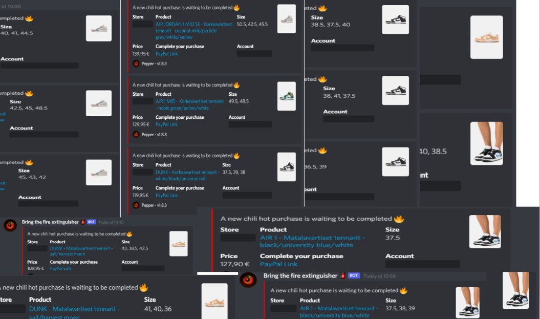 Firbiin's tweet photo. Yessir... 16 Checkouts today, 
4 pandas, 
3 harvests, 
4 obsidians,
5 mids 
THANKS TO:
script: @PepperScripts 
and pinging for restocks: 
@GoatifyIO https://t.co/obkDr0x8uP