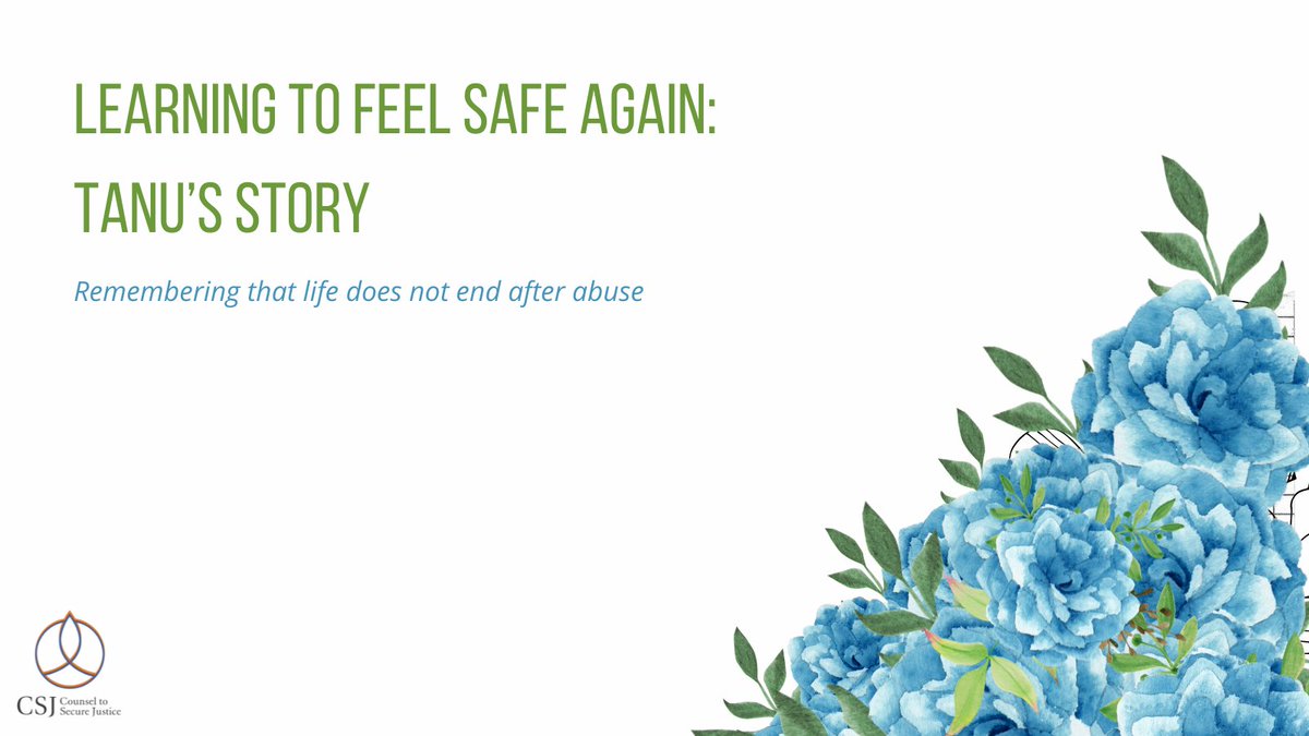 india_csj's tweet photo. Every Wed until the end of April, we will bring you stories that capture a moment of #impact that helped survivors & their families move further towards healing & empowerment. Today, we bring you a snippet of Tanu's story. Read full story at https://t.co/I0tHKg9Id9
#CSJIndia https://t.co/nH9ncQh3ze