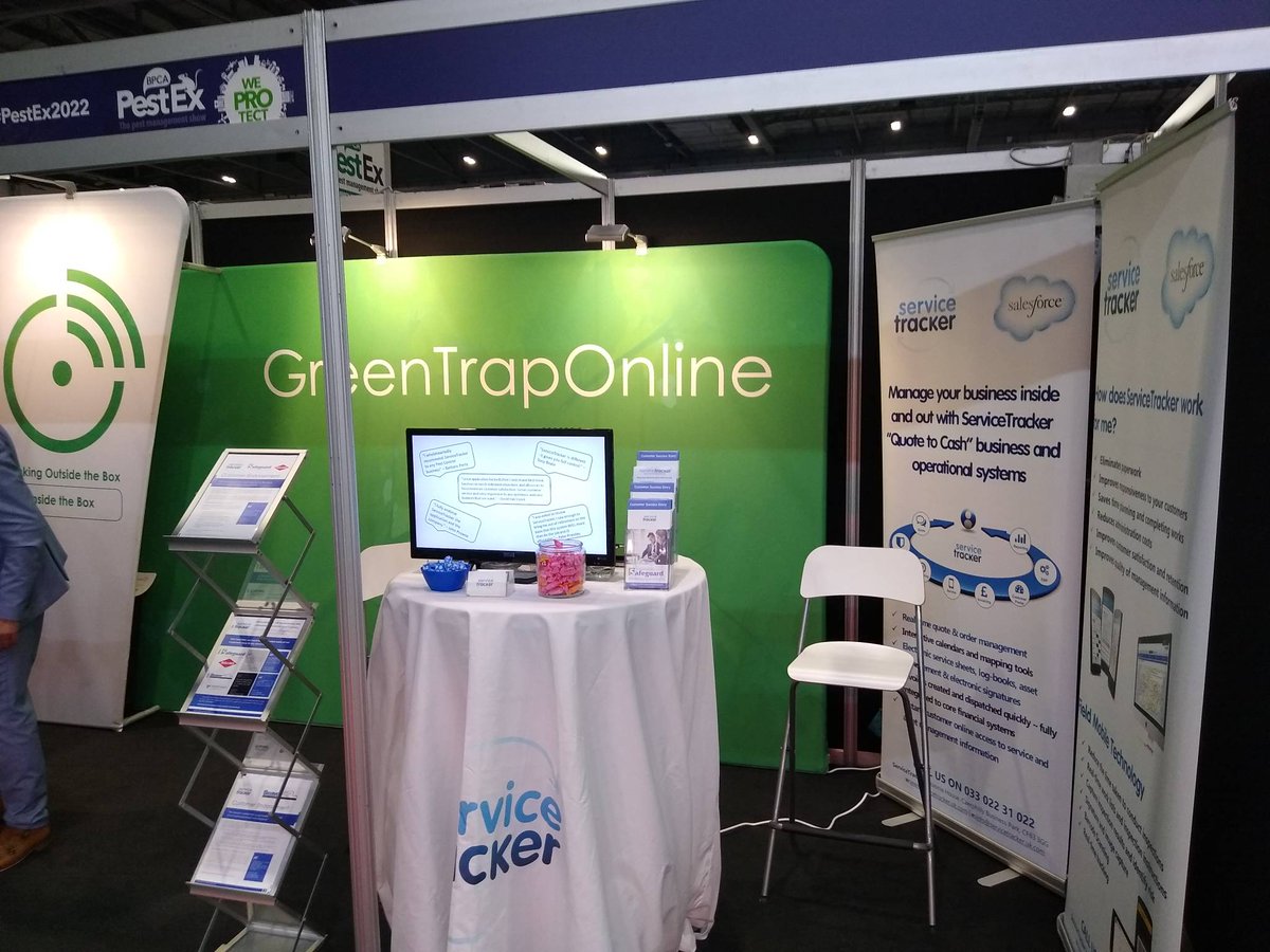 ServiceTrkr's tweet photo. @britpestcontrol #PestEx2022 #Servicetracker Stand 46. Ready when you are! https://t.co/pSl44NnXsl