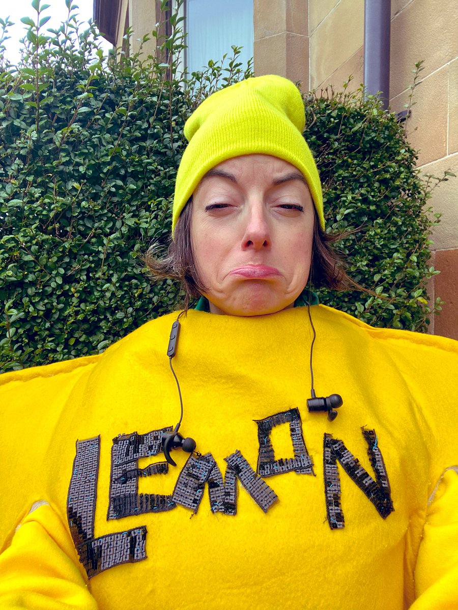 SunriseDances's tweet photo. Today the Lemon woke up #grumpy. Let’s see if the lemon can make the lemon happy by #dancing #evenlemonsgettheblues #lemontv #glasgow #pollokshields #zestlife out for my daily boogie 4.5% of 500 mile of #joy goal. Does it count if I got the grumps? 🍋🍋🍋🕺🏻🕺🏻🕺🏻🌞🌞🌞 https://t.co/jxBBCCwQ7e