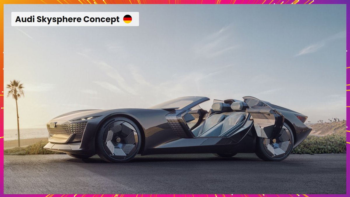 VivaTech's tweet photo. Take a pit stop at #VivaTech for the unveiling of @AudiOfficial's Skysphere concept for the first time in Europe! 🏎️

This new two-door, 100% electric, convertible, with an interactive interior is set to bring the wow factor to #VivaTech 2022 🔥🔥🔥 https://t.co/8SMIXD7YBj