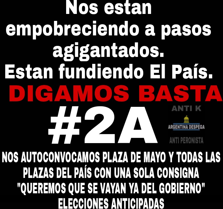 lilygasset's tweet photo. @Gabylibelula1 Pasa que nuestras marchas siempre caen en saco roto,
Igual,PORQUE NO DA PARA MAS!!!
Me sumo:👇👇👇👇 https://t.co/LxKOF257KR