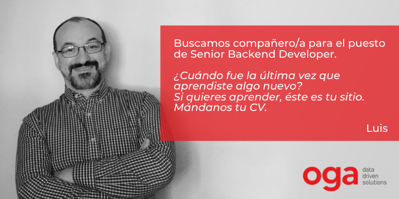 qosITconsulting's tweet image. #Empleo En oga.ai buscamos nuevo perfil para el puesto de 'Senior Backend Developer', preferiblemente con la Titulación Superior en Informática.
> Más info en https: oga.ai/talento/
> Envíanos tu #CV a talento@oga.ai
#ogaTalento #backend #Informática