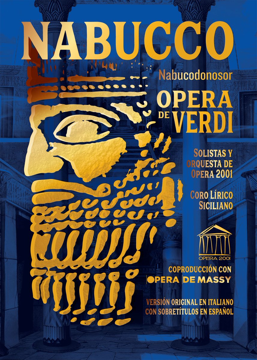 Domingo 27 de Marzo, 20:00 horas.
NABUCCO, Ópera de Verdi

Entradas en: 
bacantix.com/entradas/?id=A…
Museo Arqueológico, Casa de la Cultura y el mismo día 2 horas antes en taquilla Auditorio.