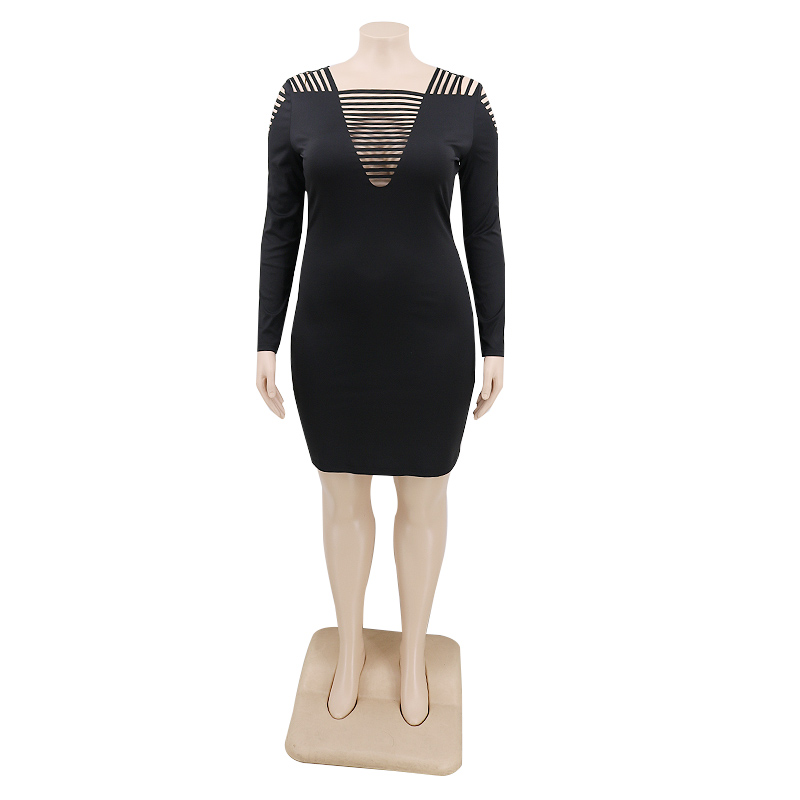 LibraOuyang's tweet image. Basic clothing hollow out long sleeve bodycon dress
Size:XL-5XL

#basicfit #basicwear #basicclothes #bodycon #hollowout #dress #plussize