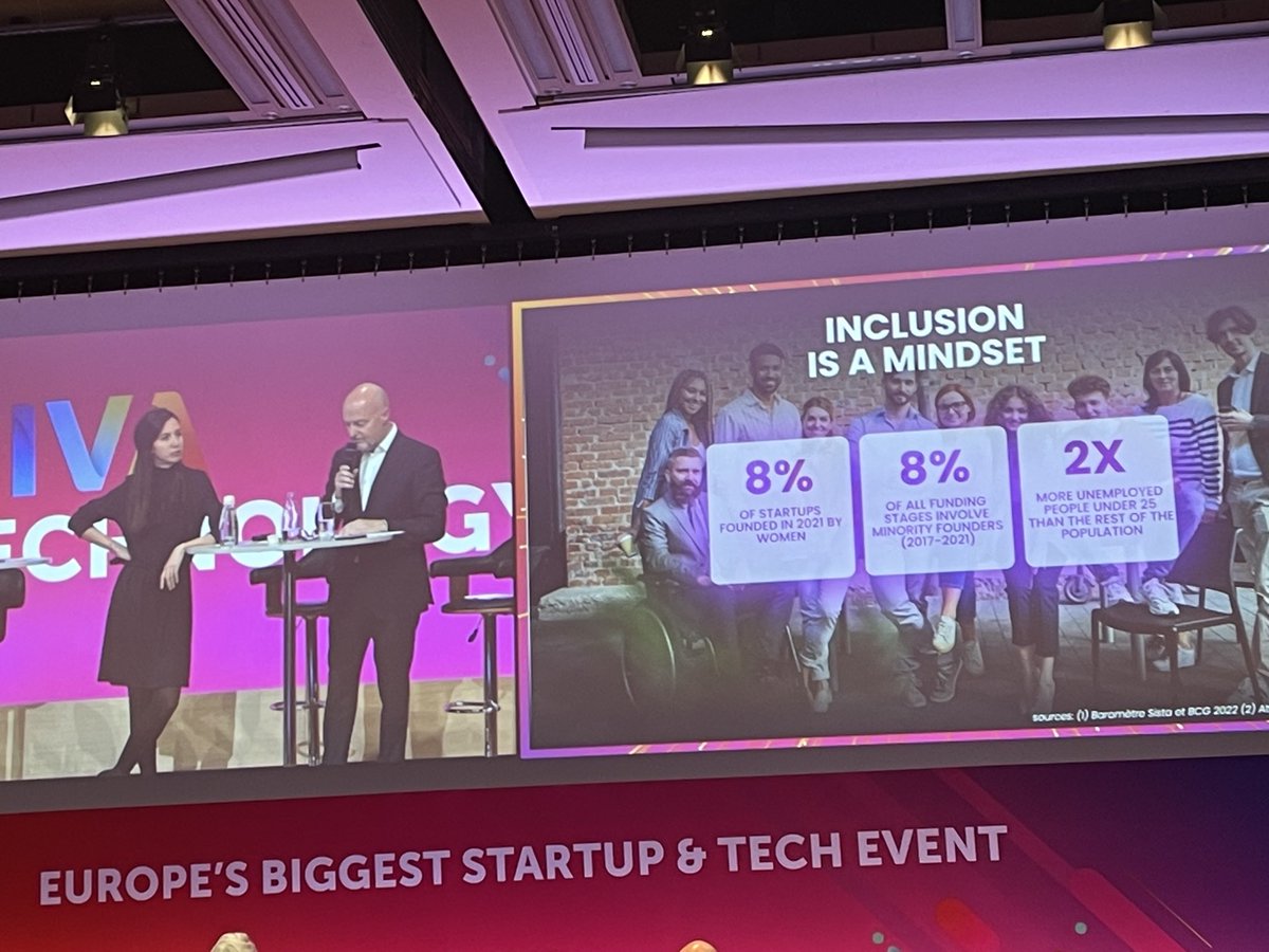 esquiroumartine's tweet photo. #Vivatech @LouettePierre @JulieRanty #MauriceLevy 3e et 4e thèmes : future of #Work et #Inclusion pour le retour de #Vivatech en présenciel Porte de Versailles et une 50aine de lieux dans #Paris. Avec #BipedAid #Startup #ukrainienne. #lescalator #diversiday #makeorg https://t.co/2dTRslDQXR