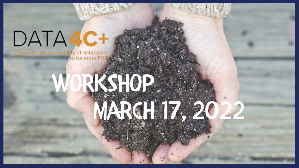 sieusoil's tweet photo. 🚨 WORKSHOP ALERT
Save the date 📅 March 17, 2022
Interoperability of soil carbon databases under the 4 per 1000 Initiative by #DATA4C+
Find out more 🖱https://t.co/pSW7dXUL28 https://t.co/MMhWZwoBX5
