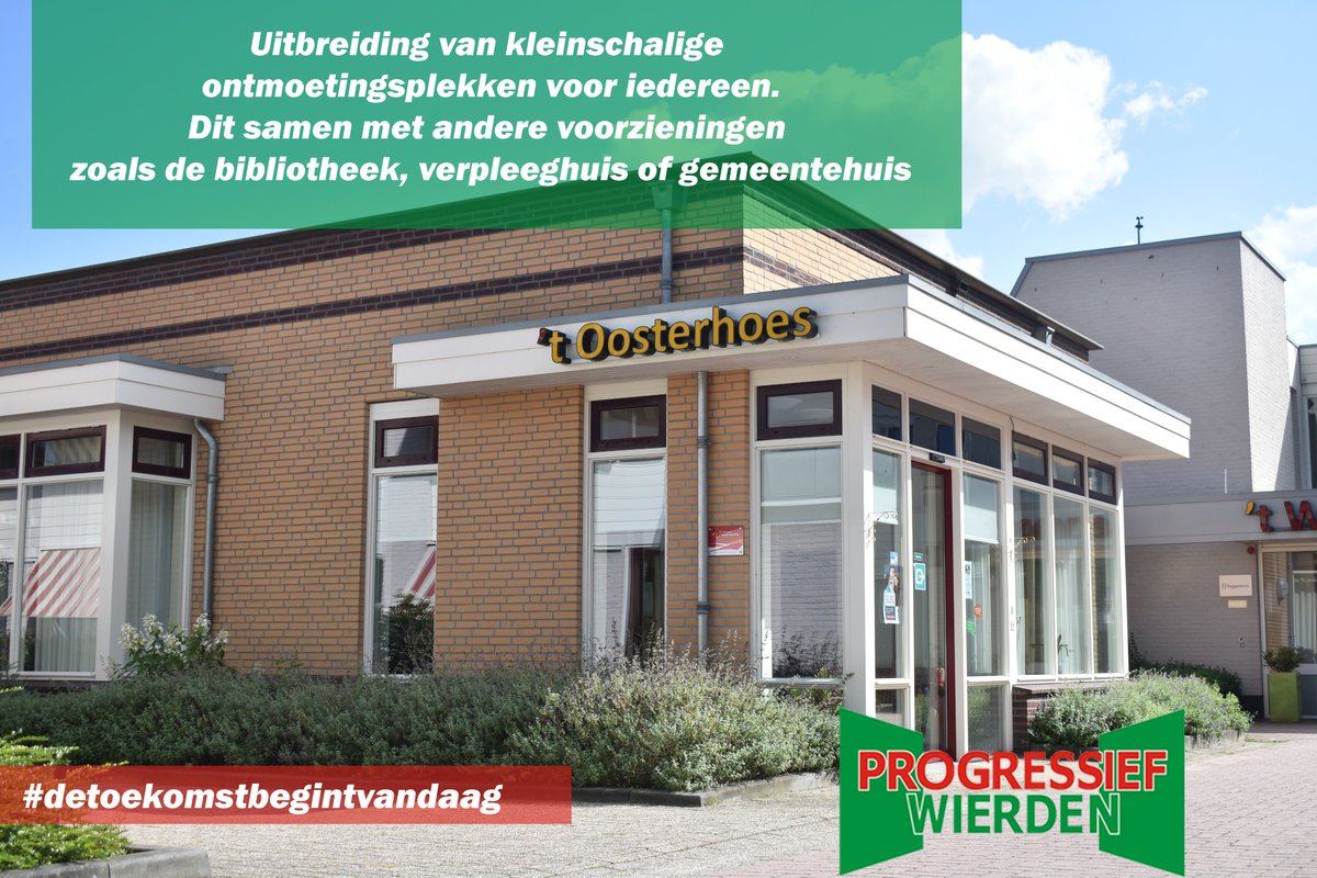 Ontmoetingsplekken zijn belangrijk voor jong en oud. Verder willen we:
👥Met verschillende organisaties kijken naar veilig en gezond leven voor iedereen
🫂Meer aandacht, steun voor mantelzorgers, vooral voor jongeren 
#gemeenteraadsverkiezingen2022 #Wierden