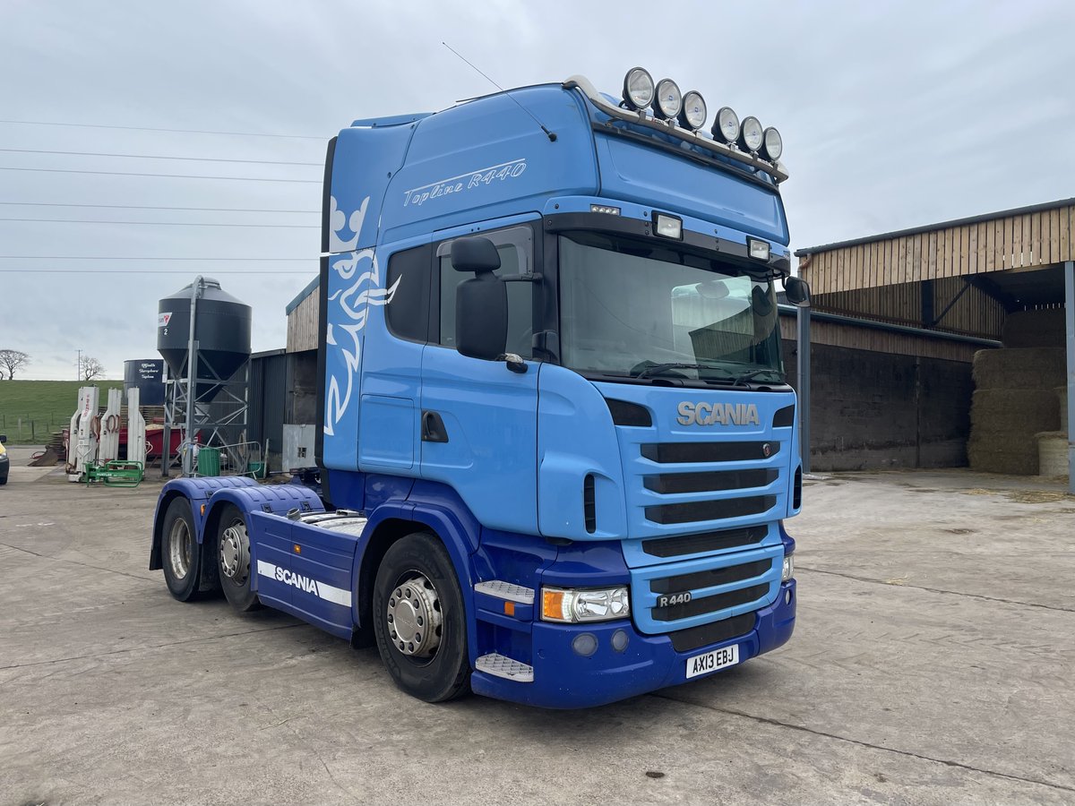 2013 (13) Scania R440 6x2 T/Unit, sleeper cab, 2 pedal opti-cruise, midlift axle, immobiliser, 951,505km #StrathclydeCommercials #CommercialVehicles #TrucksForSaleUK