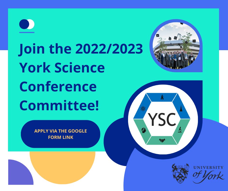 YorkSciCon's tweet photo. After the success of our 2022 conference, we are now looking for motivated and enthusiastic students to join the 2022/2023 committee! 

For more information about the roles, please visit our website: https://t.co/BfWxB3uTi5

APPLY HERE: https://t.co/LsVWQTXskl https://t.co/Xj1TaNvMhp