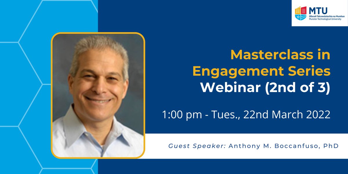 extendedcampus's tweet photo. Enjoy the long weekend but remember right after there will be the Masterclass in Engagement webinar held by Anthony Boccanfuso!
Don't forget! Mark your calendar and set your alarms for 1:00 pm, Tuesday, 22nd March. πποΈ
Register now!: https://t.co/RF8EIthM0t
#MTUMasterclass https://t.co/Y9jMILsSYZ