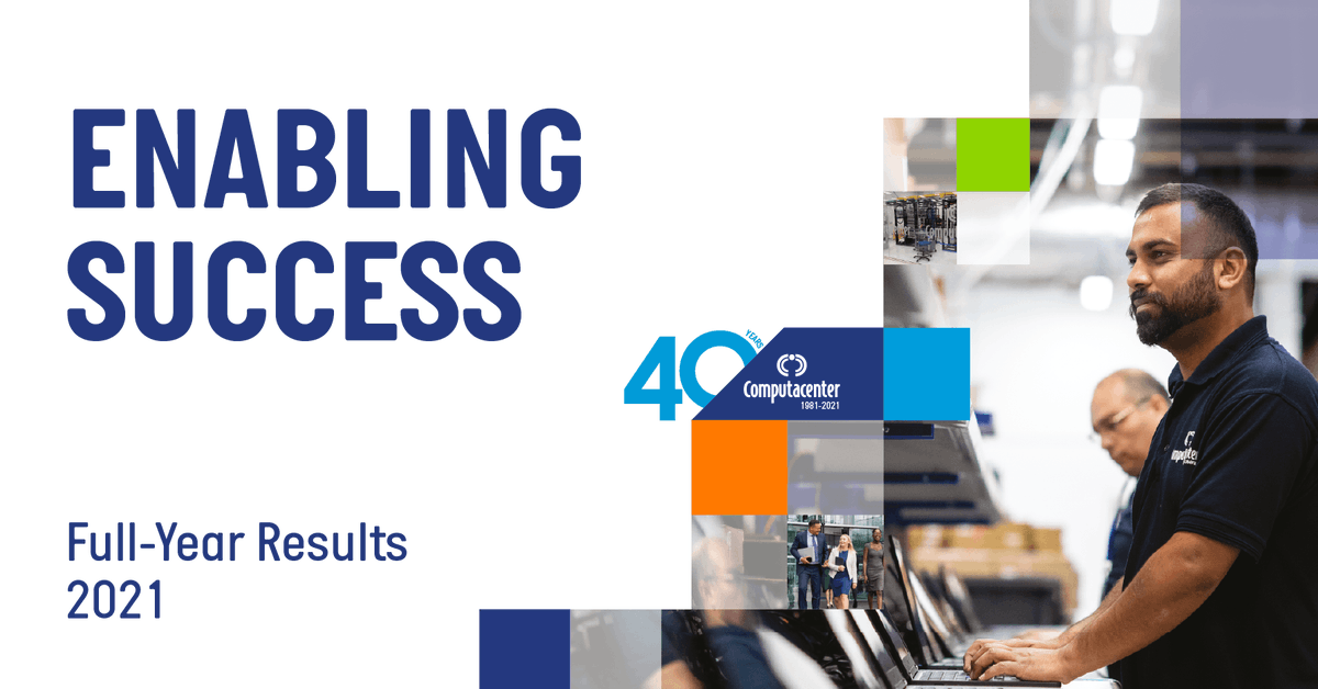 Computacenter's tweet photo. We are proud to announce our full-year results for 2021. Read the news release here https://t.co/PFDyH7pHvK https://t.co/YAYalZ5U8j