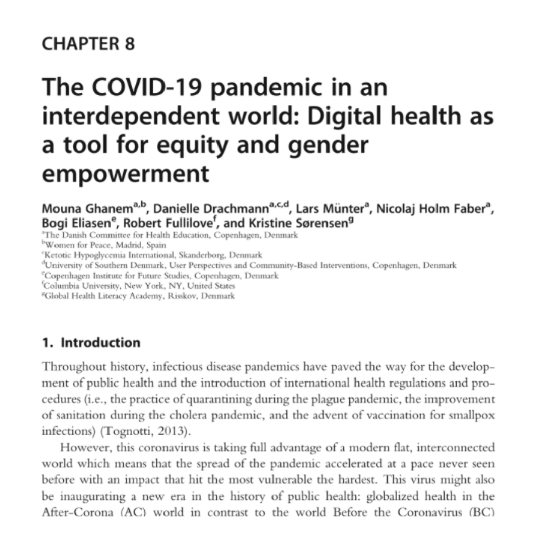 dani_drachmann's tweet photo. I am proud to share that our book chapter "The COVID-19 pandemic in an interdependent world: Digital health as a tool for equity and gender empowerment" has been published! 

A-team below👌
@MacMunter @eliasen_bogi @k_srensen @KomSundDK @ref510 @mounaghanem @nhf_dk @ketotic_hypo https://t.co/eTPWFUzcnw