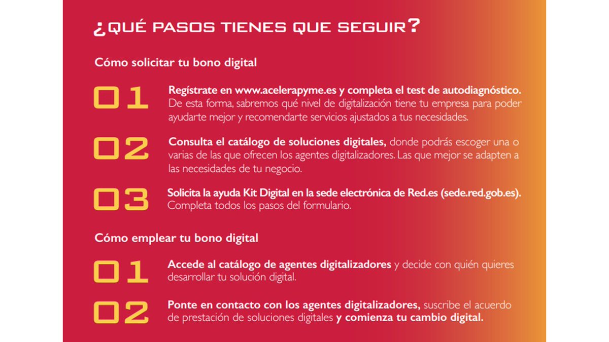 AgrifoodAT's tweet photo. 📢Abierta la convocatoria de ayudas de #KitDigital para empresas que tengan entre 10 y 49 trabajadores. 
➡️Solicite ser empresa beneficiaria: https://t.co/VDxOAs1R7N
⚙️Conozca la oferta de @AgrifoodAT cómo agente digitalizador del programa #KitDigital: https://t.co/kpTQFmqLQt https://t.co/5MRvCwuY5H