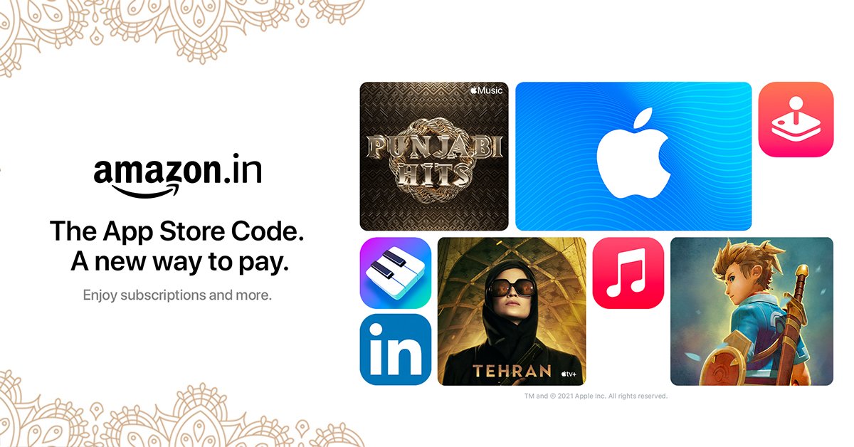amazonIN's tweet image. Starting ₹200 | App Store Codes for Apple.
Now available on Amazon | Redeem on iCloud, apps, games, music, films &amp;amp; more.
amazon.in/b?ie=UTF8&amp;amp;node…